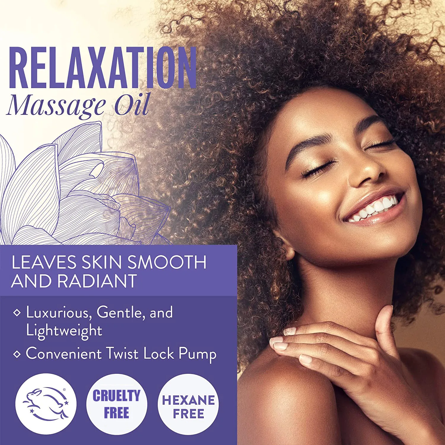 Relaxation Lavender Massage Oil For Couples 8oz Private Label