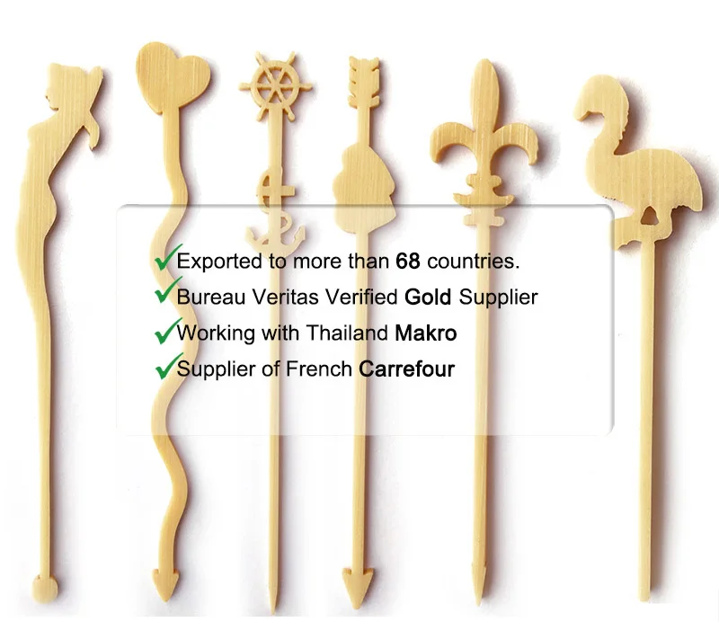 Party Essentials Natural Bamboo Coffee Stirrers - 14cm (5.5") Pack Of 1000, Biodegradable