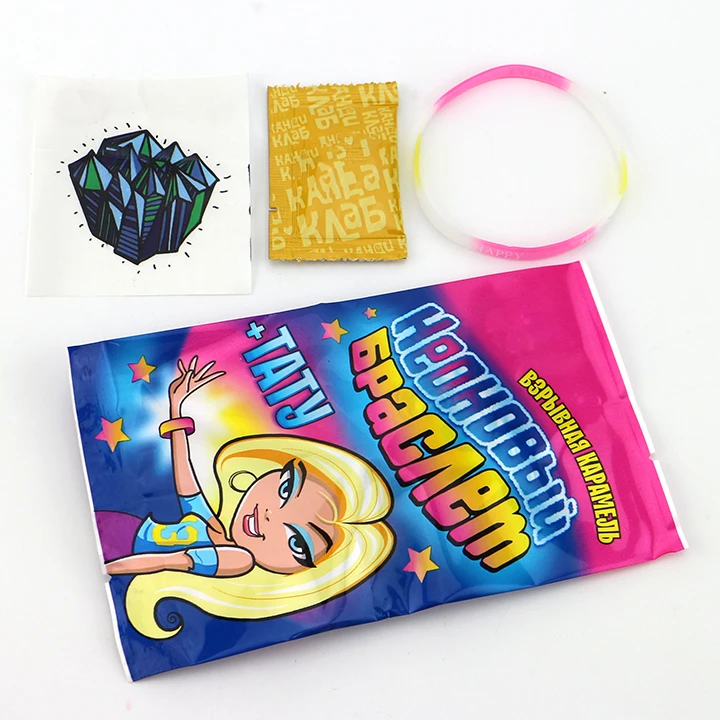 popping candy with tattoo