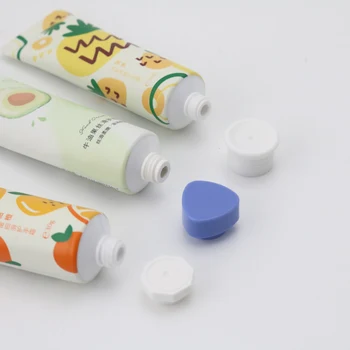 Cosmetic Hand Cream Aluminium Packaging Tube with Octagon Cap aluminum lotion tube handcream tube