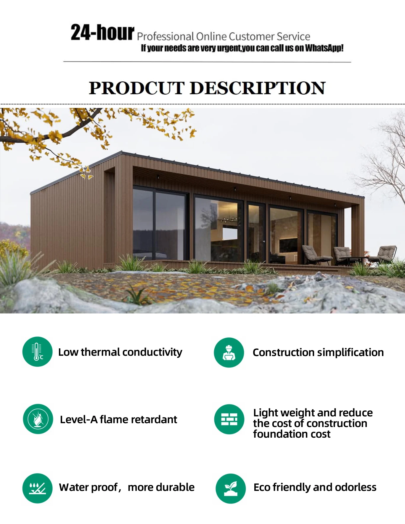 Certification 20ft Prefab Container Homes Tiny House Container Easy