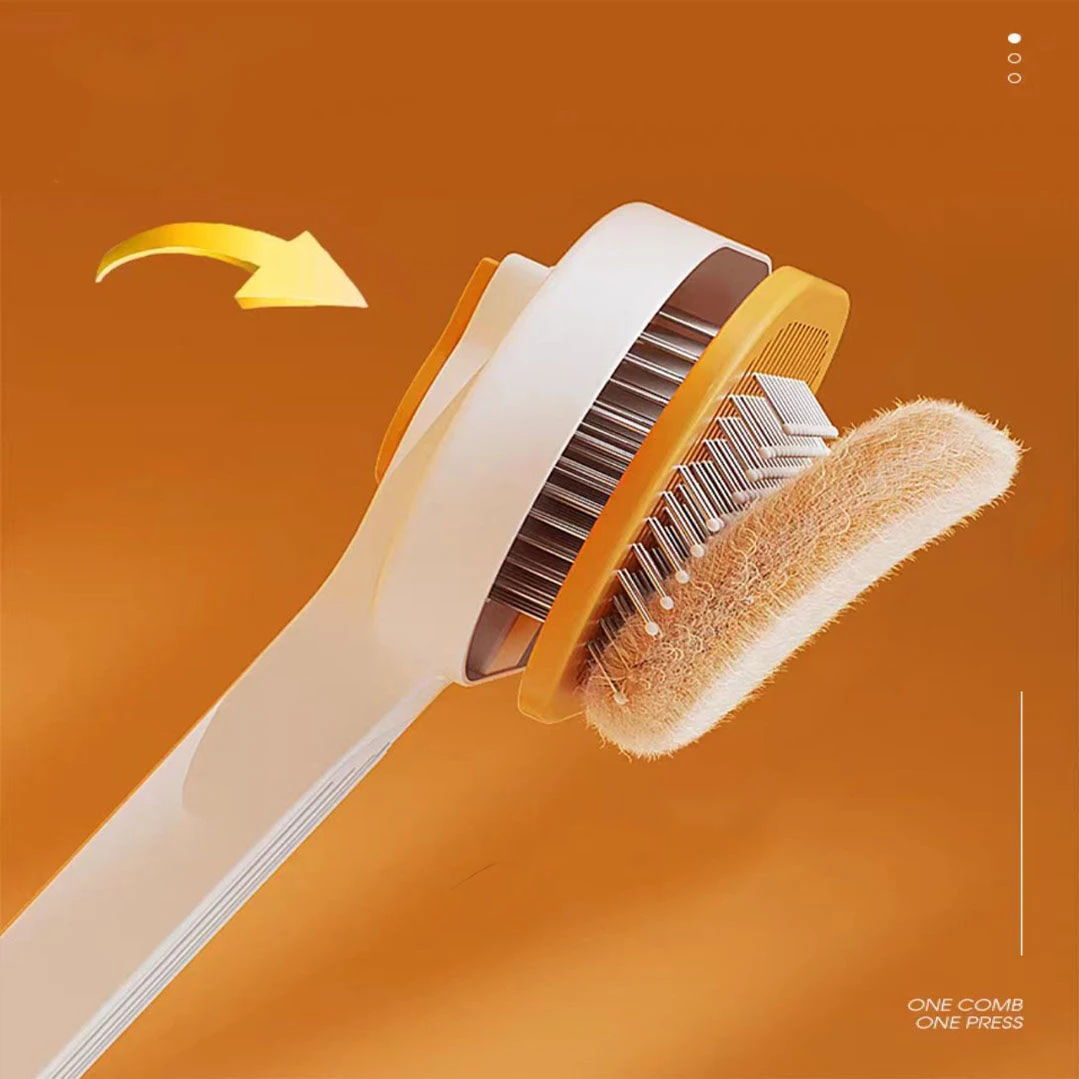 Pet Comb Needle Comb Dog Cat Comb Pet Supplies Cross Borders Hair Removal Steel Pet Brush