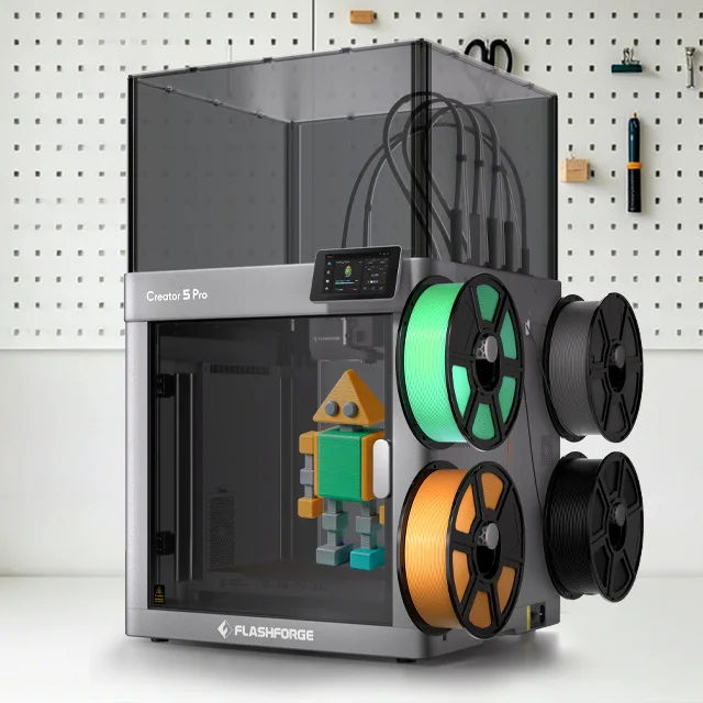 2026 New Flashforge Creator 5 Pro 4-nozzle 3D Printer with a