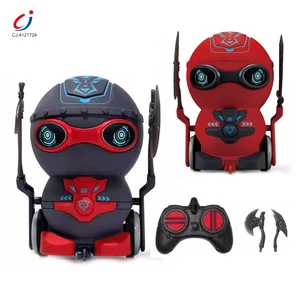 Chengji Remote Control Battle Robot Toy Kids 360 Degrees Spinning Acousto-optic Rc Fighting Robot Remote Control with weapon
