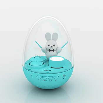 Wireless Stereo Rolling Drum light Effects Mini Speaker Portable Bigger Sound Speaker Animal Tumbler Christmas Egg Speaker