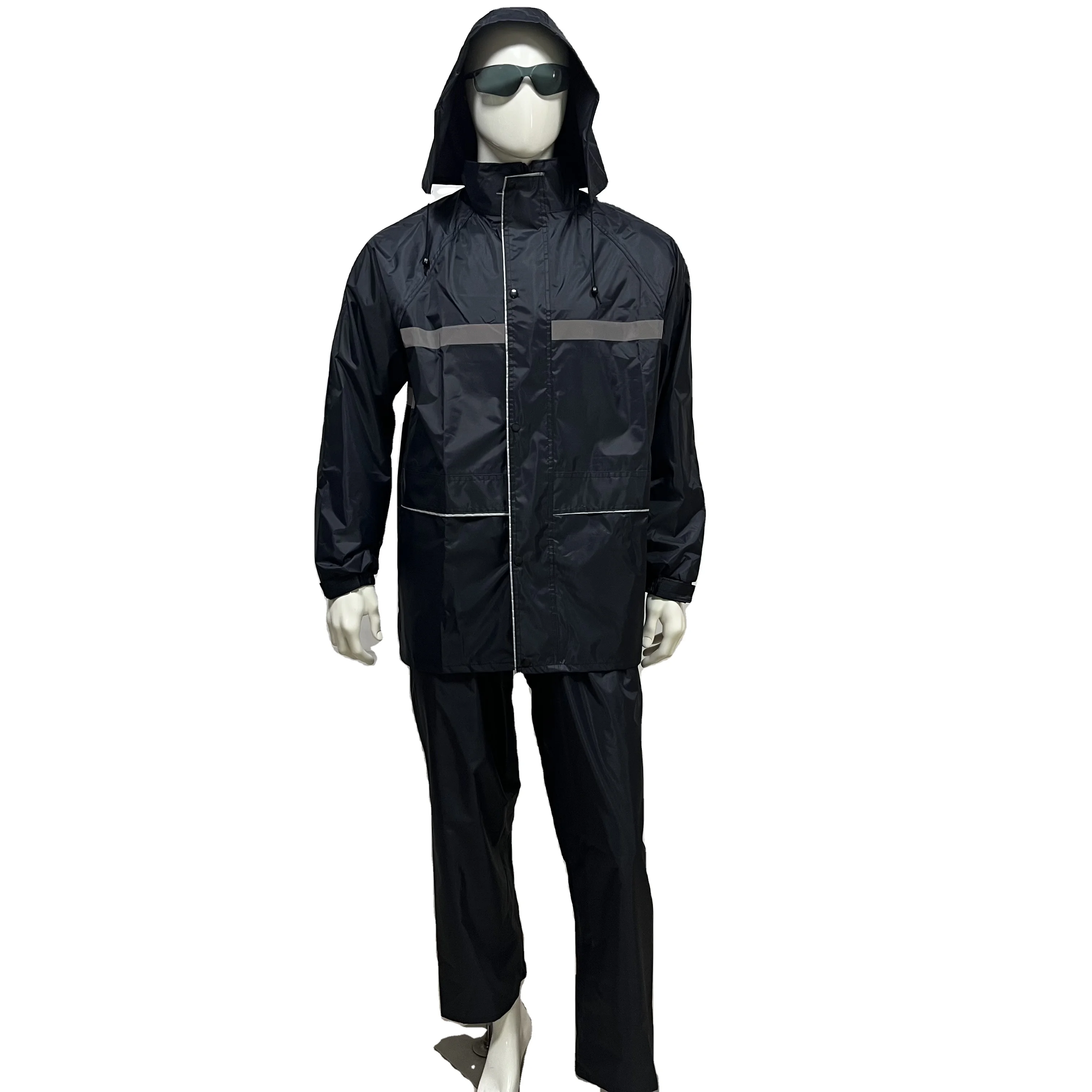 Rubber Police Rain Suit Forcefield 3-Piece Yellow PVC Rainsuit