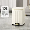 12L garbage bin White