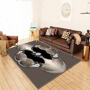 American Luxury Antimicrobial Rugs Without Glue Customized Large Carpets for Home Living Room Hotel