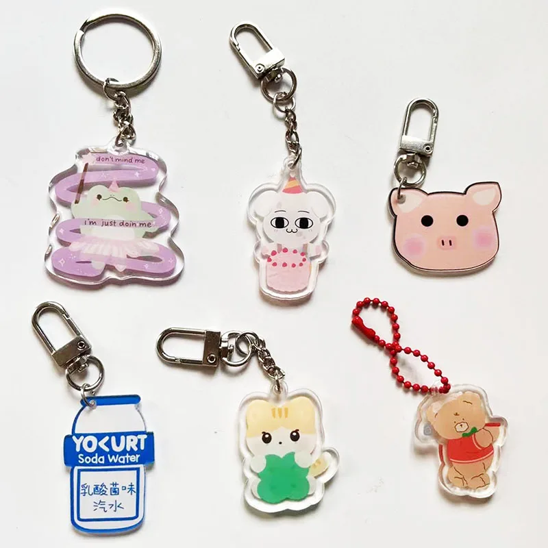 Pendant Keychain  Cute  Frog Anime Acrylic Charms Phone Charm