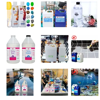 アートクラフト木工用エポキシ樹脂ガロンバブルレジンアートキットなし