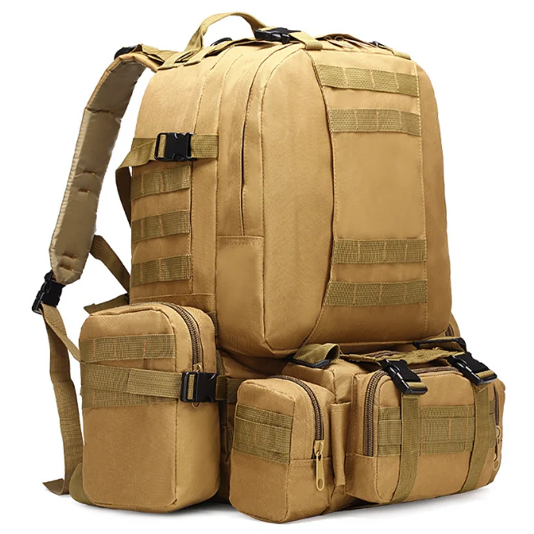 Tactical Men Camping Backpack 4 in 1 Molle Sport Bag Outdoor Hiking Climbing Backpacks