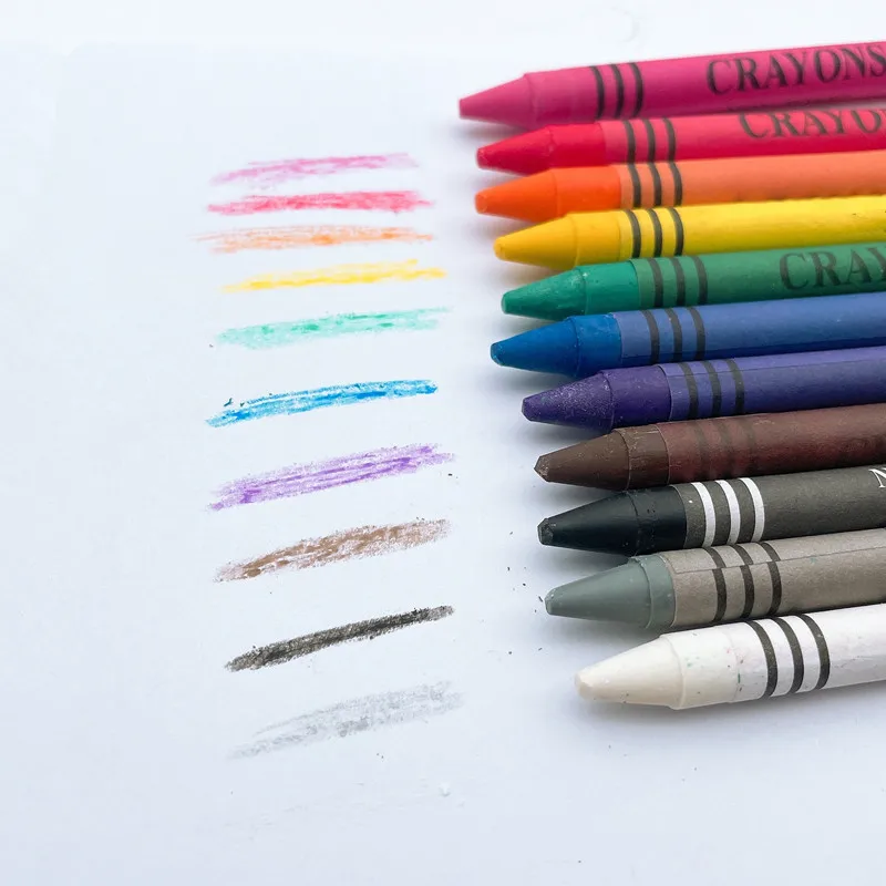 Нетоксичные моющиеся безопасные арахисовые мелки 12 цветов