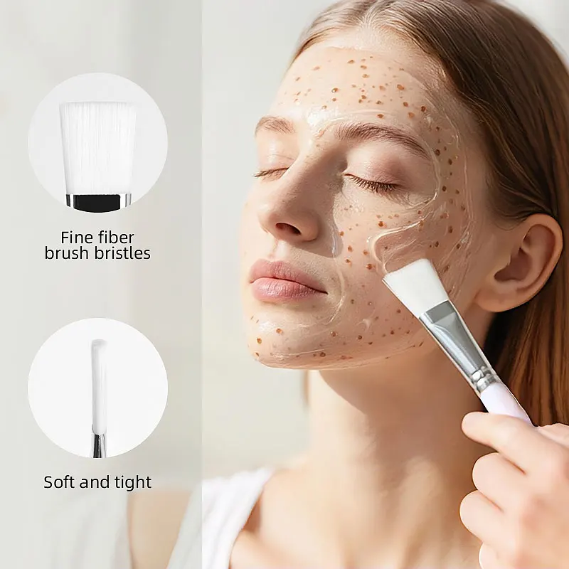 2pcs Pink Flat Silicone Makeup Brushes Multi-Purpose Foundation and Cream Mask Maquillaje Flat Brush Shape H8f39179f10b74eca8162aa70d9efdf34F