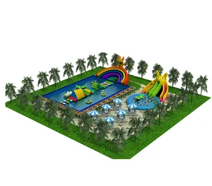 Business Plan 2018 Funny Enjoyable Water Park Equipment for Kids PVC Amusement Customized Kit 1-2 Years Zhongyi
