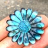 Flash Labradorite Daisy Flower