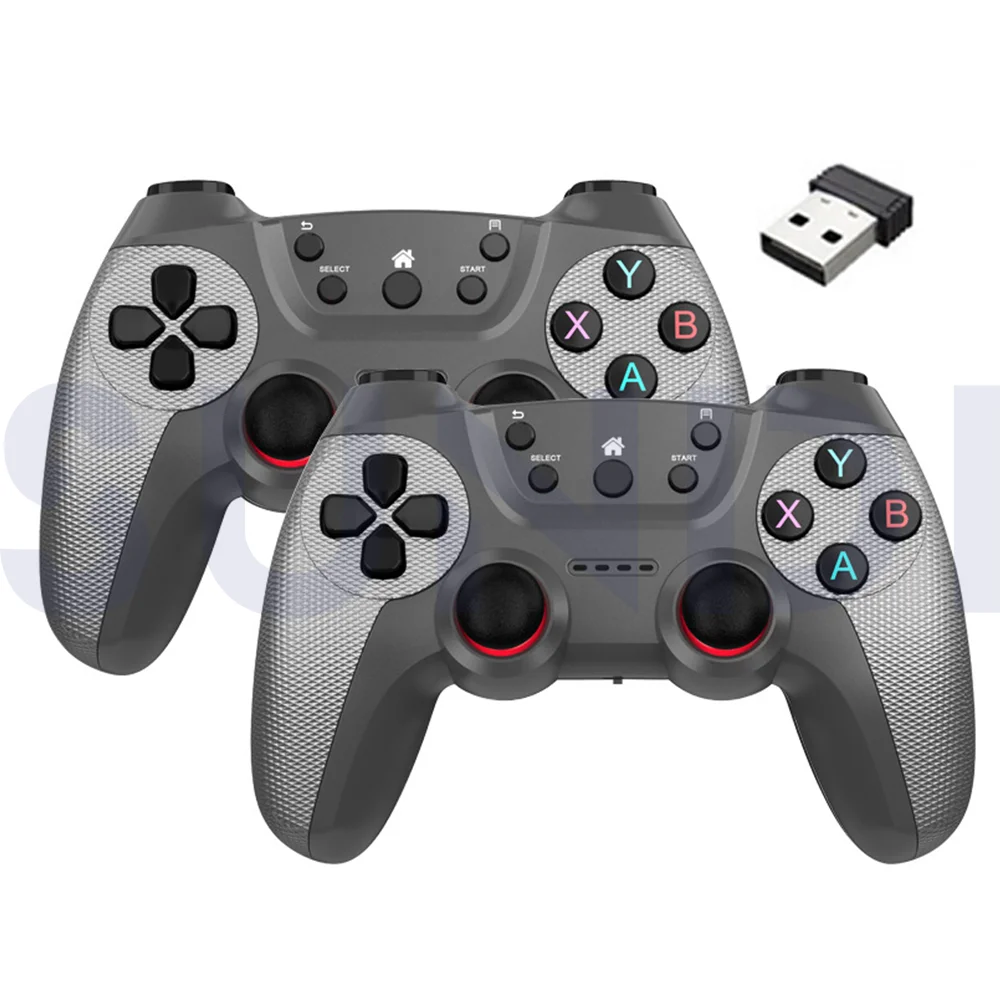 High Quality Double Player 2.4Ghz Wireless Joysticks Game Controllers for PC Android Phone