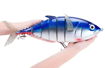 Cheery 16 Inch Trout Fishing Bait 1,000G Multi-Joint ABS Hard Plastic River Sea Fishing Artificial Bait Float Printed Condition – Hard Lure – view 4