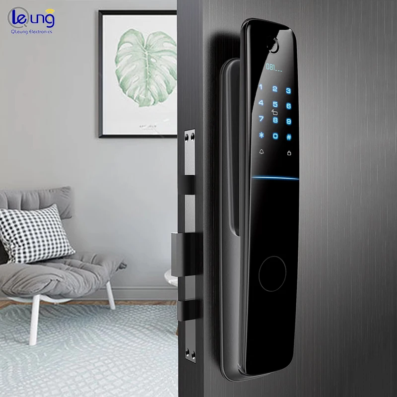 Automatic S922 Tuya APP Remote Control Doorlock Digital Fingerprint Electronic Password Key Card Smart Home Door Lock