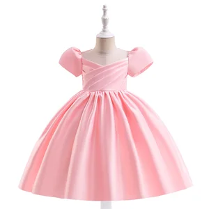 MQATZ 2022 New Arrivals Kids Clothing Children Wedding Frocks Designs White Flower Girl Dresses