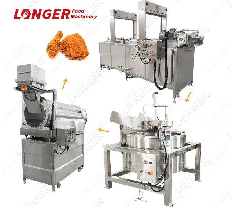 Automatic Pork Schnitzels Frying Machine