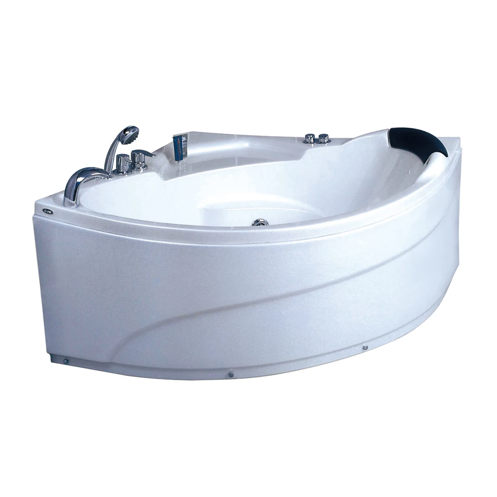 wmk acrylic corner hydro massage bathtub hot sell in middle east