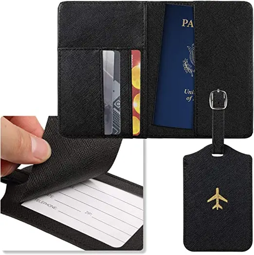 Bsbh Hotsale Passport Cover And Luggage Tag Set With Custom Logo For