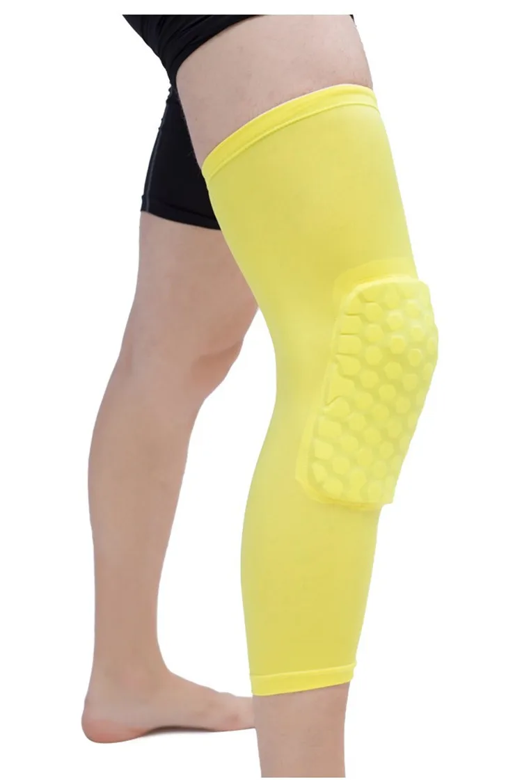 Knee Protection Honeycomb Long Knee pad Anti-Collision Support for Basketball Sports
