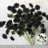 Black 6-head small roses