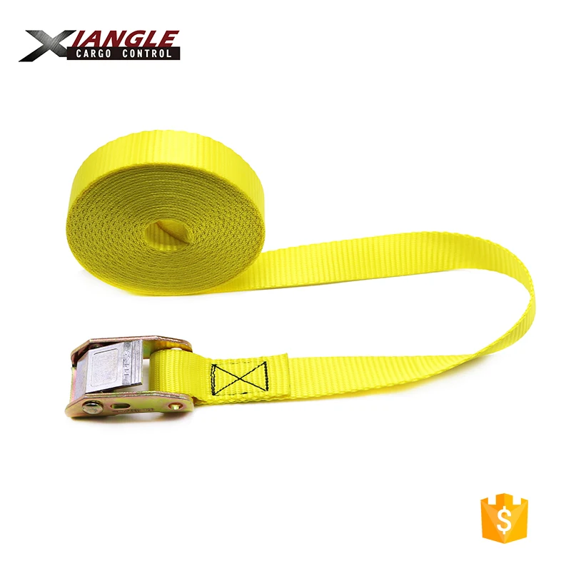 Best motorcycle 25mm polyester webbing cargo lashing 1 inch 550kgs cam buckle tie down straps