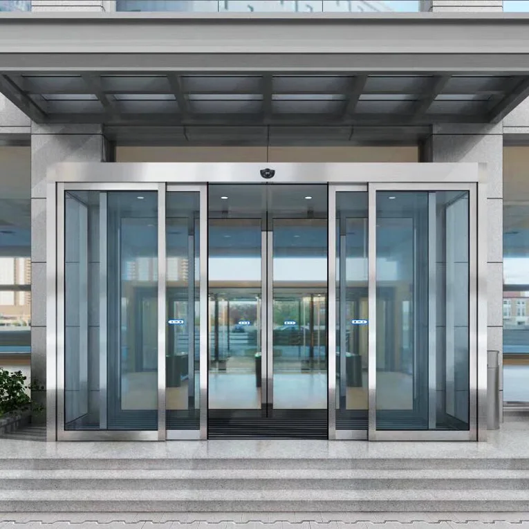High End Customized Laser Cut Metal Decorative Glass Stainless Steel Door