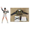 Demon Hunter Girl Group Stage Outfit D Three-Piece Set (Waist Chain Print)
