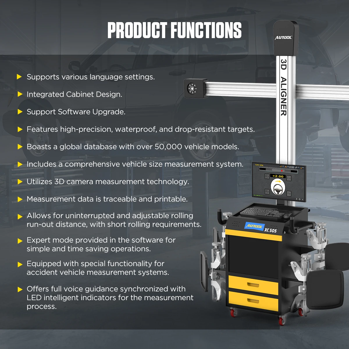 AUTOOL XC505 Car Alignment Machine - Precision & Affordability