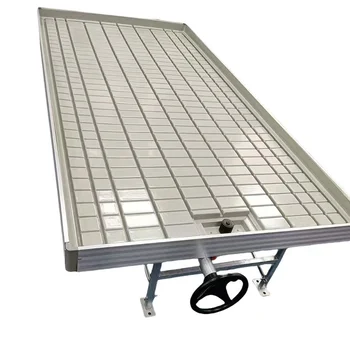 Rolling Table 4x 8 Feet Seedbed Low tide Tray Commercial Greenhouse Seedbed Hydroponic Movable System Flood Table