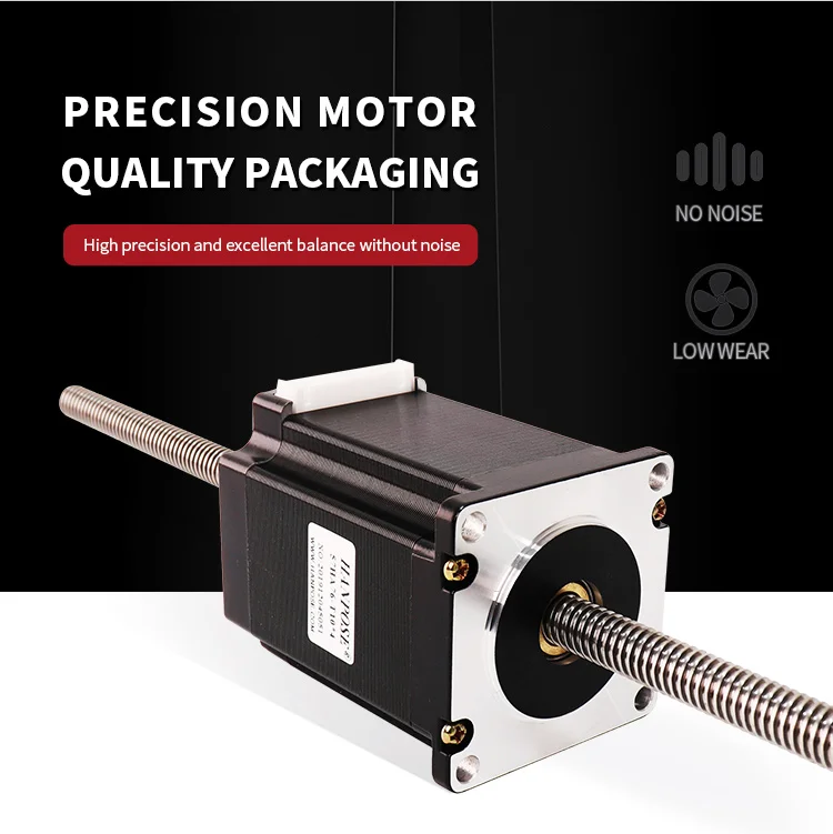 product hanpose 57ha76 t104 300mm 28a 189ncm through stepper motor suitable for cnc milling machine  lead screw stepper motor nema 23-6