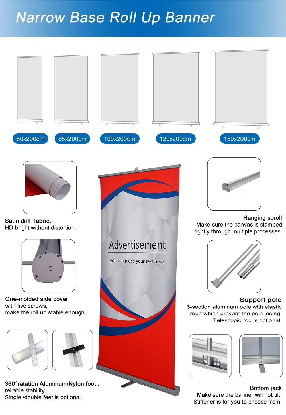 Roll-Up Banner Display Stand for Marketing Events