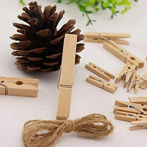 Wholesale Tailai Wooden Small Photo Clips for Crafts 200 PCS 1