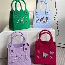 New Style Fashion Small Silicone Rubber Waterproof Bag Summer Handbag Girl Eva Foam Children Beach Tote Bag