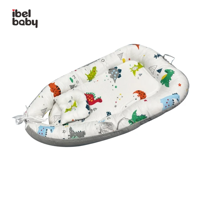Ultra Soft Portable Baby Nest  Lightweight Baby Lounger Newborn Heart Shape Portable Baby Nest For Sleeping
