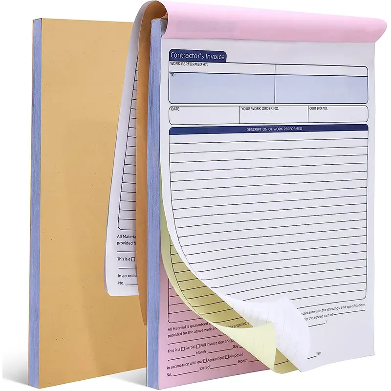 Personalized Invoice Books Sales Commercial Customised Printing Duplicate Trading Pet Billing Restaurant Shipping Form Copy Pad