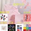 Gift box, gift bag, string lights, rabbit bouquet, card
