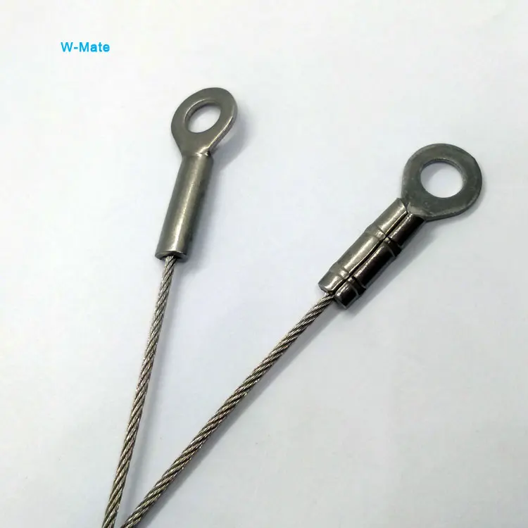 Safety Steel Wire Rope Sling Cable With Swaged End Terminals Eyelet
