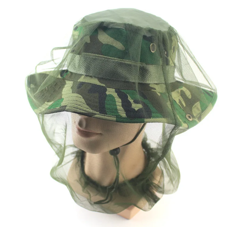 Outdoor Fisherman Hat Cap Insect Bee Mosquito Resistance Net Head Face Protector 