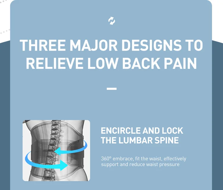 Manual Inflatable Lumbar Support Waist Physiotherapy Belt Spinal