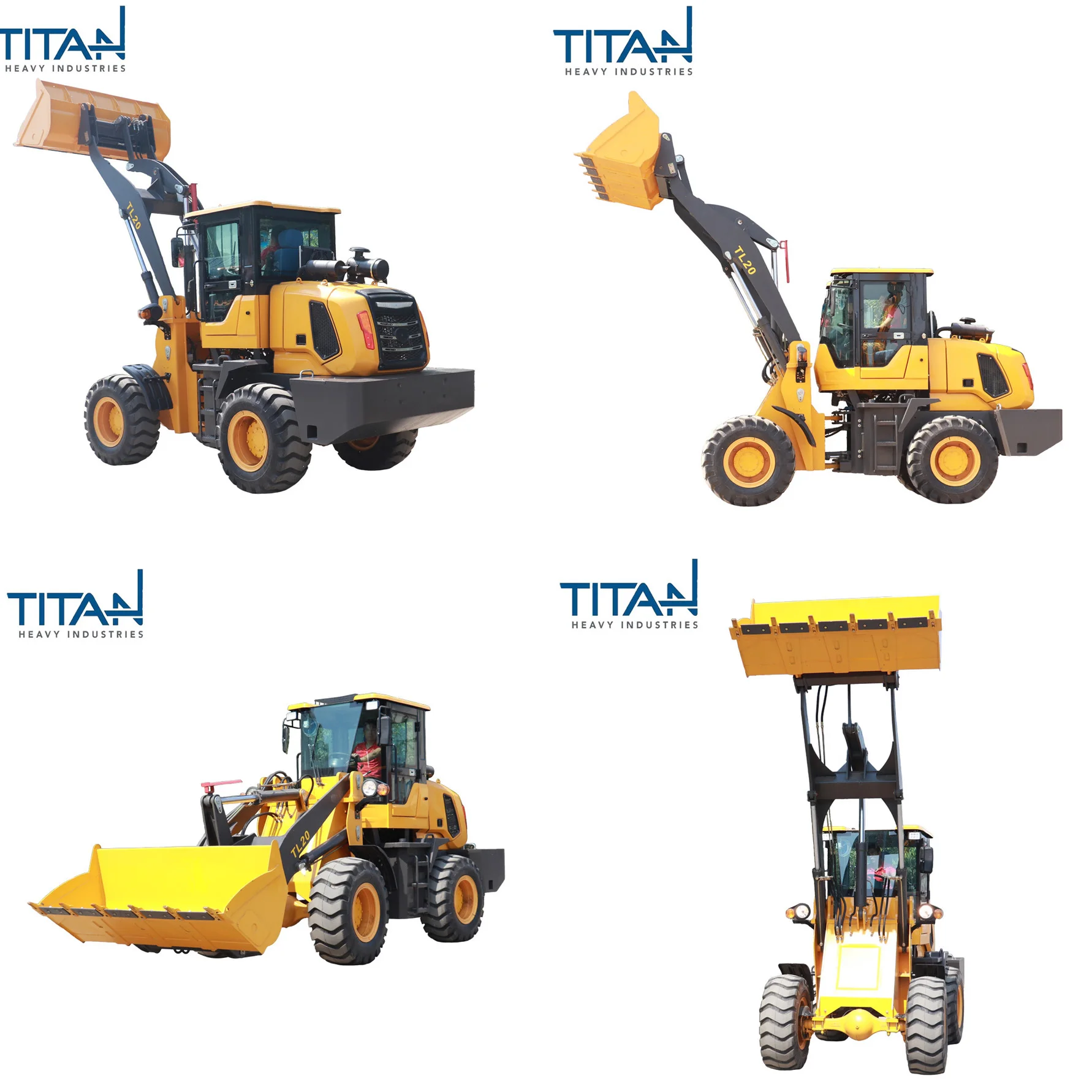 Compact TL20 Wheel Loader With High Maneuverability