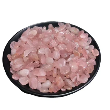 Factory Price Pink Crystal Quartz Gravel Macadam Rose Quartz Tumbled Stone
