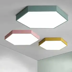 Modern Design Ceiling Lamp Hexagon LED Lighting Fixture Home Bedroom Ceiling Light