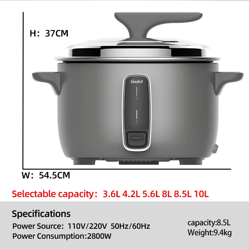 Buy Keep Warm Heater Cookers Electric Big Size High Quality National 3.6l  4.2l 5.6l 8.0l 8.5l 10l 12l 14l Rice Cooker from Guangdong Gao Bo  Electrical Appliance Co., Ltd., China