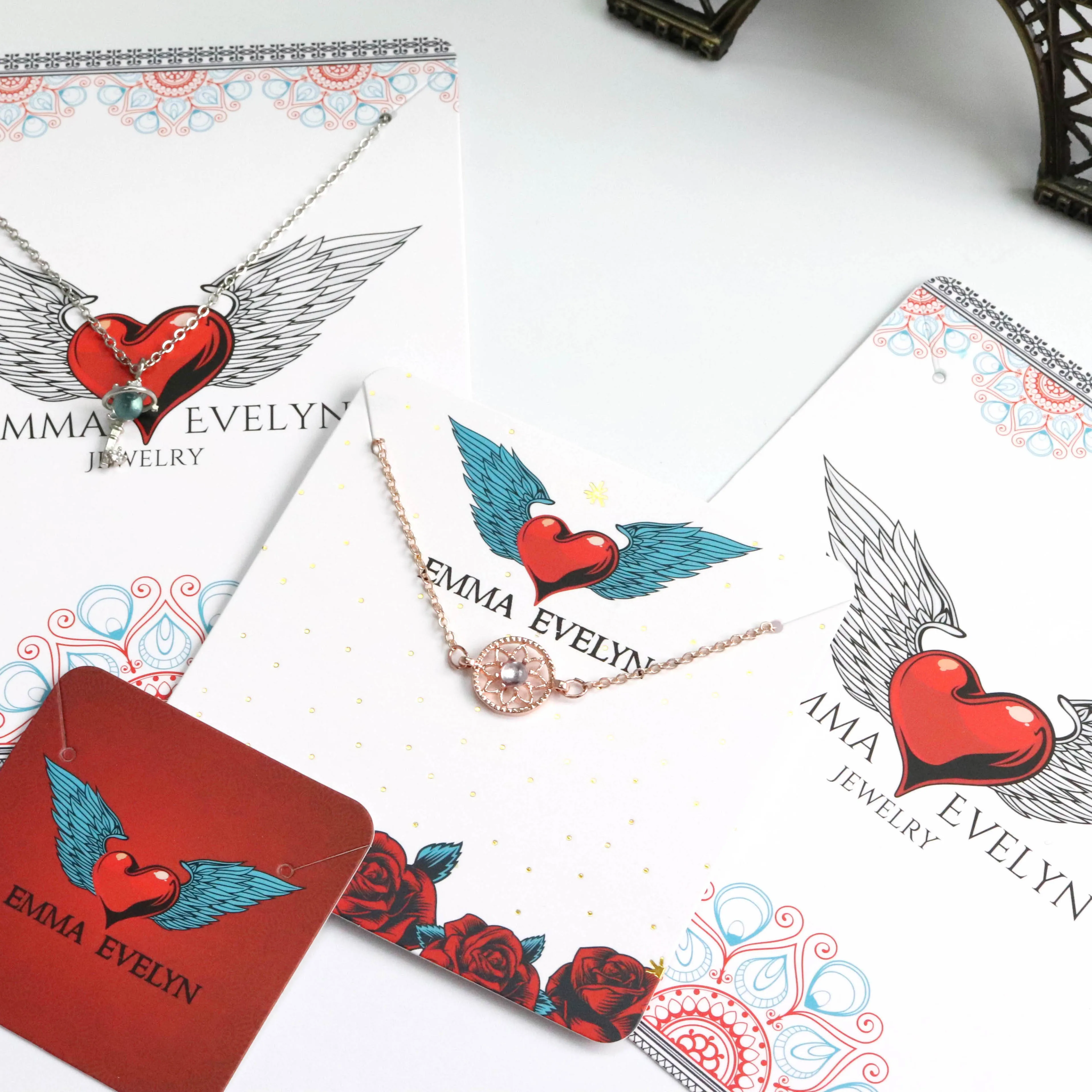 Private Emma Packaging Recycled Customized Display Cards