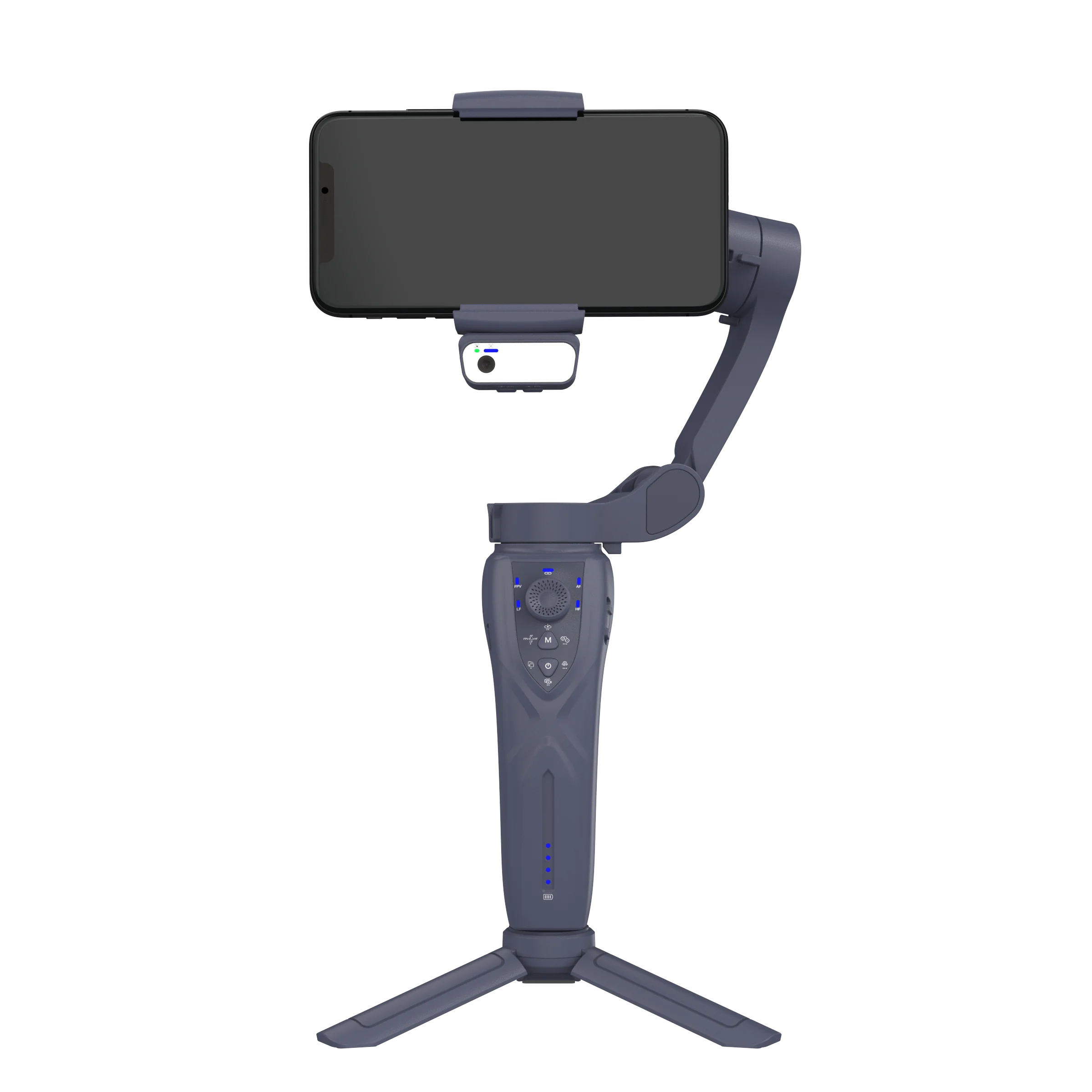 F12 3 Axis Stabilizer with App Foldable Handheld Phone Gimbal Stabilizer with AI Face Tracking Fill in Light