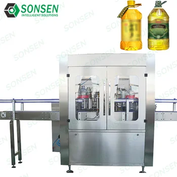 Hot Melt Adhesive Rotary Automatic Labeling Machine Water Bucket Plastic Can Small Enterprise Packaging Labeller